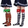 thumbnail image 6 of LYMAYTER Kids Toddler Girls Christmas Socks Fall Winter Knee High Socks Toddler Long Socks Fun Gift Cute Tall Animal Socks for Girls Mid-Tube Socks Multiple Choice, 6 of 8