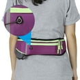 thumbnail image 5 of Uxcell Slim Running Belt, Workout Fanny Pack Women Men Waist Pack Purple, 5 of 6