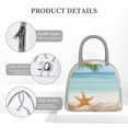 thumbnail image 3 of Lafuoo Starfish in Beach Pattern Large Portable Insulated Lunch Bag, Waterproof Zipper Insulated Lunch Bag for Men and Women-One Size, 3 of 7