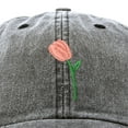 thumbnail image 2 of DALIX Tulip Hat Womens Floral Collection Baseball Cap in Black Vintage, 2 of 6