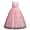 Pink, variant on Big Girls Lace Bridesmaid Dress Flower Girl Wedding Ball Dress Baby Princess Gala Evening Dress