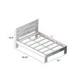 thumbnail image 6 of Max & Lily Full Size Bed Frame, Farmhouse Solid Wood Platform Bed with Headboard and Trundle, 6 of 7