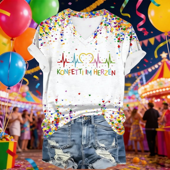 MAIHAN T Shirts for Women Loose Fit Casual Summer Funny Printed Graphic Loose Tees Womens Summer Tops Loose Fit Shirts Spring Fashion