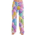thumbnail image 6 of Hearthz Easter Womens Pajamas Pants Bunny Egg Hunt Print Pajama Bottoms for Women Drawstring Straight Leg Women Lounge Pants, 6 of 6