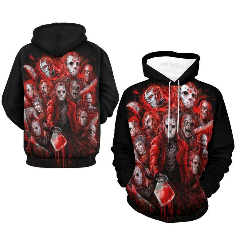 Jason Voorhees Hoodie Casual Coat for Men Women Hooded Sweatshirt