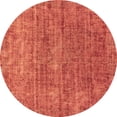 thumbnail image 1 of Ahgly Company Indoor Round Abstract Brown Modern Area Rugs, 3' Round, 1 of 4