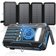 thumbnail image 1 of Banco de energía solar SOARAISE 48000mAh con 4 paneles solares, 1 of 7