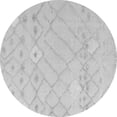 thumbnail image 1 of Ahgly Company Indoor Round Solid Gray Modern Area Rugs, 4' Round, 1 of 4