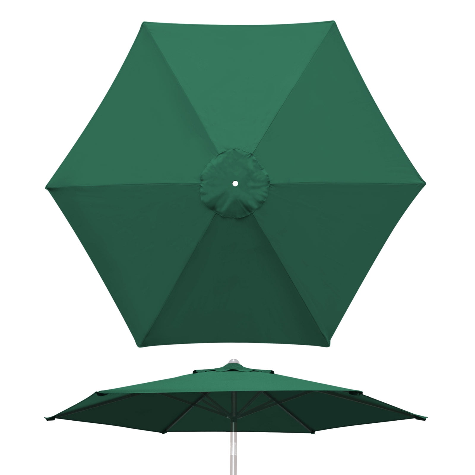 YardGrow Replacement 9ft Patio Umbrella Cover Sunshade Canopy 6 Ribs