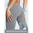 thumbnail image 4 of BALEAF Women's Fleece Lined Winter Petite Leggings Water Resistant Thermal Warm Tights High Waisted Ski Hiking Pants with Pockets 25" Gray L, 4 of 6