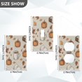 thumbnail image 7 of Yayeee Blank Wall Plate Cover 1-Gang 4.5"x2.7" Home Unused Decorative Outlet, Fall Pumpkin Pattern, 7 of 7