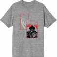 thumbnail image 4 of It Chapter 2 Pennywise Screengrab Collage Men's Heather Gray Crew Neck Short Sleeve Tee-Medium, 4 of 6