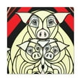 thumbnail image 2 of Piglet in a Gown - Canvas, 2 of 25