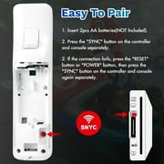 Wii Remote Controller,PORTHOLIC 2 Packs Upgrade Wii Wireless Controller Compatible with Nintendo Wii Wii U Console (White,2pcs)