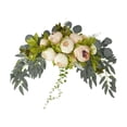 thumbnail image 1 of Wedding Arch Flowers Reception Backdrop Props Centerpiece Rustic Arch Decoration champagne pink, 1 of 9