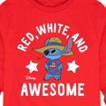 thumbnail image 3 of Lilo & Stitch - Red White And Awesome - Youth Long Sleeve Graphic T-Shirt, 3 of 5