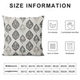 thumbnail image 5 of BANET Abstract Art Throw Pillow Covers Gray Leaf Geometric Pattern Short Plush Pillowcase Home Decor Cushion Case for Couch Sofa Bed, Super Soft &amp; Comfortable 22x22in, 5 of 5
