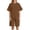 Coffee, variant on Short Sets for Women Ribbed Knit Loose Fit Short Sleeve Crewneck T Shirt and Wide Leg Shorts 2 Piece Matching Set