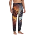 thumbnail image 4 of Kdxio Red And White Beast Pattern Joggers,Sweatpants for Men with Pockets-Large, 4 of 5