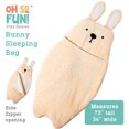 thumbnail image 6 of MindWare Oh So Fun! Bunny Sleeping Bag , 73" x 34" Sleeping Bags for Kids, 6 of 8