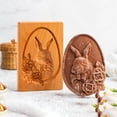 thumbnail image 2 of Cookie Mold Cutter Funny Wooden Mold Baking Mold for DIY Gingerbread Cookie Biscuits, 2 of 4