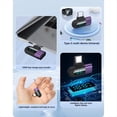 thumbnail image 2 of Adaptador OTG Tipo C A Tipo C con Pantalla Digital 6A para Carga Rápida de 120 W Cable USB C Conector USB2.0 Negro, 2 of 6