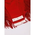 thumbnail image 6 of TSSOE Kids Girls Tassel Latin Dance Dress Shiny Fringe Skirt Halter Bodysuit Ballroom Jazz Salsa Dance Leotard Red 16, 6 of 7