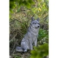 thumbnail image 4 of Hi-Line Gift Sitting 12” Grey Wolf Garden Statue, Durable Polyresin, 4 of 7