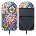 thumbnail image 5 of XYZCANDO Car Seat Cover Towel Seat Cover, Compatible with Van Truck Seat, Car Seat Towel Cover Fit for Cars Vans(Flower 1pcs), 5 of 5
