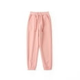 thumbnail image 4 of Zhuashum Boys Pants 8-9 Years Straight Leg Long Jogger Sweatpants With Pockets Kids Trousers Solid Color Active Pants Comfortable Wear Pink, 4 of 4