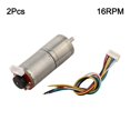 thumbnail image 4 of Moteur à Encodeur GA25-370 DC12V Réduction de Vitesse pour Robot Voiture Moteur Jouet 16RPM, 4 of 9