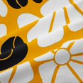 thumbnail image 5 of Homewish Watercolor Bohemian Flowers Blackout Curtains Set of 2 (52x84 Each),Daisy Flowers Curtain,Orange White, 5 of 6