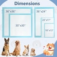 thumbnail image 6 of Dog Pee Pads 300 Count, 24" x 17" Puppy Training Pads for Small Dogs, Super Absorbent Leak-Proof Disposable Potty Pads for House Training, Indoor & Outdoor Use, 6 of 8