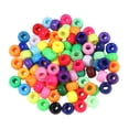 thumbnail image 4 of KLKCMS 200 Pieces Beads Multicolored Beads Decorative Handcraft DIY Craft Loose Spacer Beads for Jewelry Making Beading Keyring Dark Color, 4 of 9