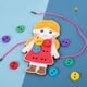 thumbnail image 1 of juguetes educativos Montessori, material didáctico, de cordones, ropa de juguete, enhebrado , , aprendizaje, - yotijar Juguetes de botones de enhebrado, 1 of 9