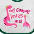 thumbnail image 4 of Inktastic My Gammy Loves Me Girls Gift Girls Baby Bib, 4 of 4