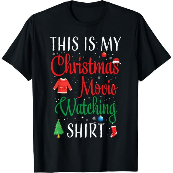 This is my Christmas Movie Watching Shirt - Pajamas T-Shirt