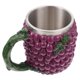 thumbnail image 4 of KAKOWELY Vaso de cerveza de acero inoxidable con diseño de frutas y verduras para bar en casa, 400 ml, 4 of 4