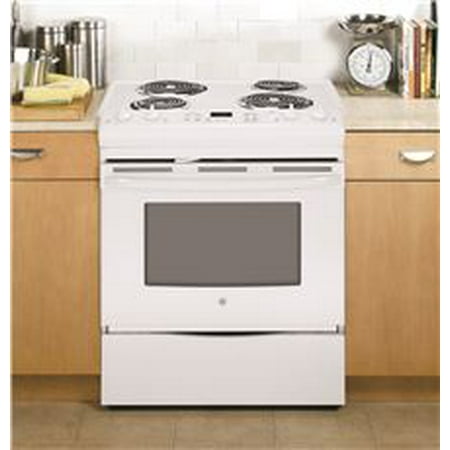 GE SLIDE-IN ELECTRIC RANGE, SELF-CLEANING, 30 IN, 4.4 CU. FT, FRONT CONTROL, SELF-CLEANING