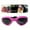 Pink, variant on Goggles on Breaking Cool Goggles Adjustable Eye Wear Foldable Portable for Small Dog Medium Dog , Black