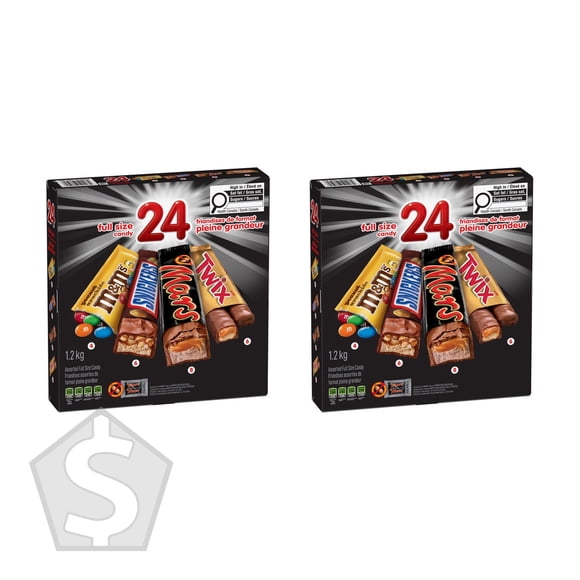 Mars Assorted Full Size Chocolate Bars Variety Pack - Pack of 2