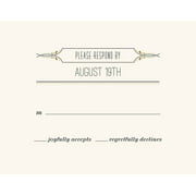 Flourishing Fleur de Lis Standard RSVP
