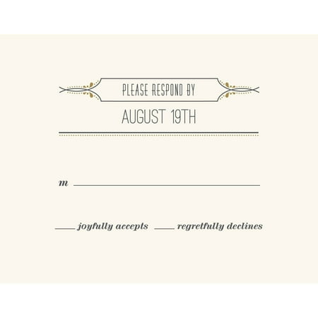 Flourishing Fleur de Lis Standard RSVP