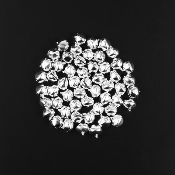 LEORX 100pcs Jingle Bell Decoration Metal Hanging Ornament for Wedding Anniversary Party