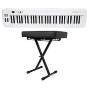 Samson Carbon 61 Key USB MIDI DJ Keyboard Controller + Software + Padded Bench