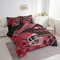 thumbnail image 3 of Manfei Rugby City Twin Bedding Sets 7pcs,Sports Theme Bedding Comforter Set 7pcs,Atlanta Sheet Sets For Boys,Ultra Soft Bedroom Decor Reversible, 3 of 7