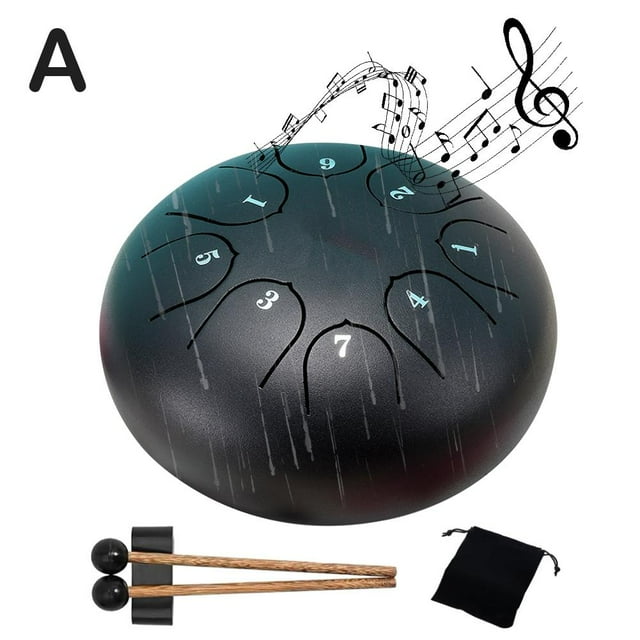 1pc Mini Rain Drum, High-Strength Carbon Steel Musical Instrument, Perfect for Outdoor Yoga Meditation
