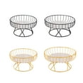 thumbnail image 4 of Cesta de almacenamiento Cateissary Bandeja de frutas de hierro Oro Grande HA080033-04, 4 of 6