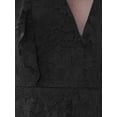 thumbnail image 5 of INSPIRE CHIC Women's Lace Dress for Wedding Guest Cocktail Evening Ruffle Cap Sleeves Tiered A-Line Maxi Dresses XL Black, 5 of 5