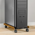 thumbnail image 1 of QUMIIRITY Computer Tower Holders Movable Metal Black Support Mobile 1Pcs, 1 of 8